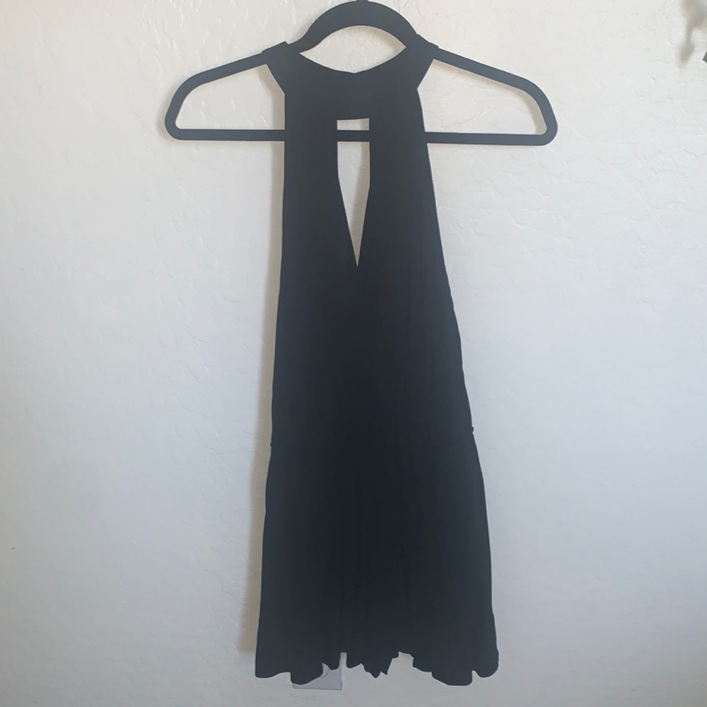 Black Halter Romper